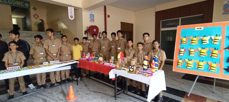 Surya Sainik School art exhibition event