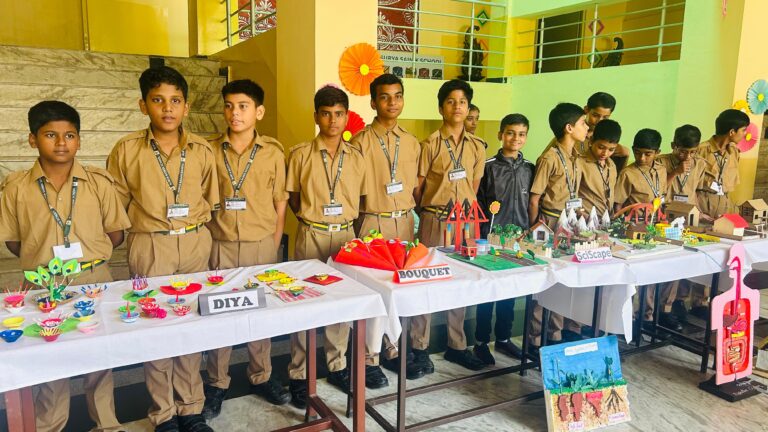 Surya Sainik School art exhibition event