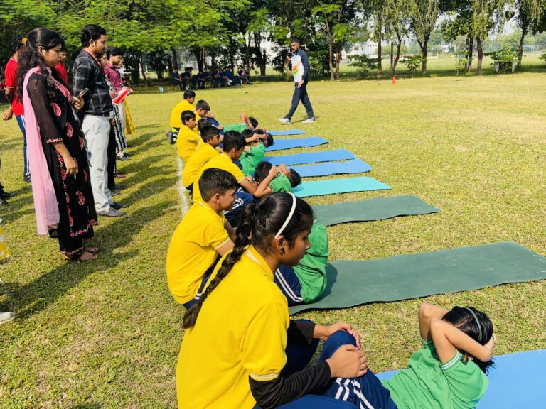 Surya Sainik School Yoga event